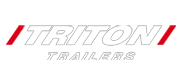 White and Red Triton Trailers Logo